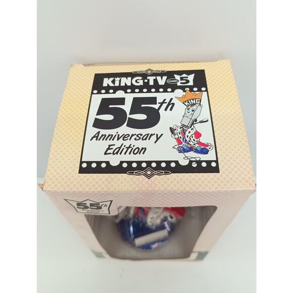 King 5 TV 55th Anniversary Bobblehead Mascot Figure Promo Collectible w/ Box - Picture 3 of 14
